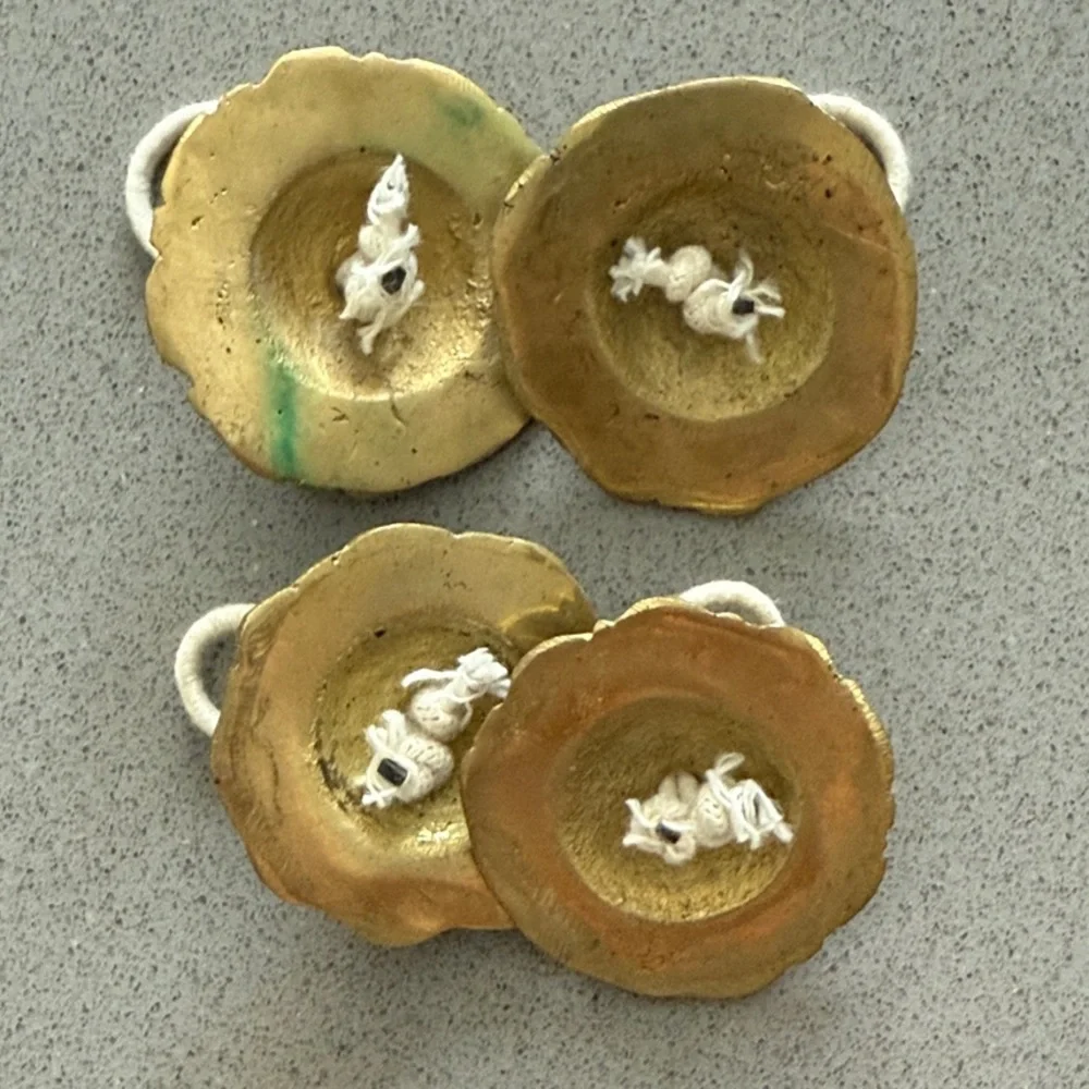 Vintage Brass Finger Cymbals - Picture 2 of 2